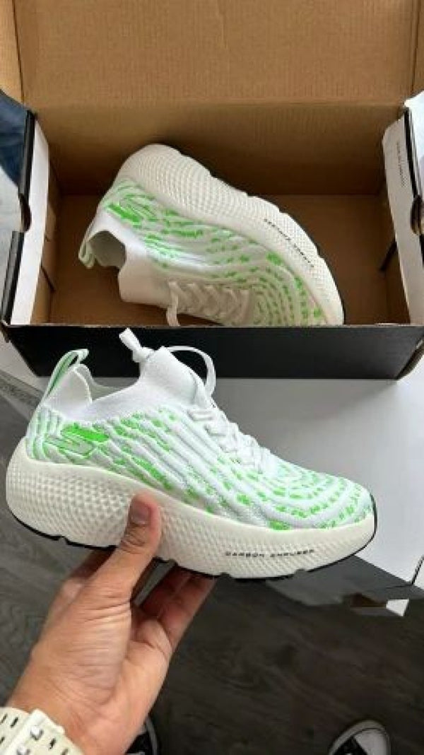 sketcherss hyper burst ice shoe for women white green