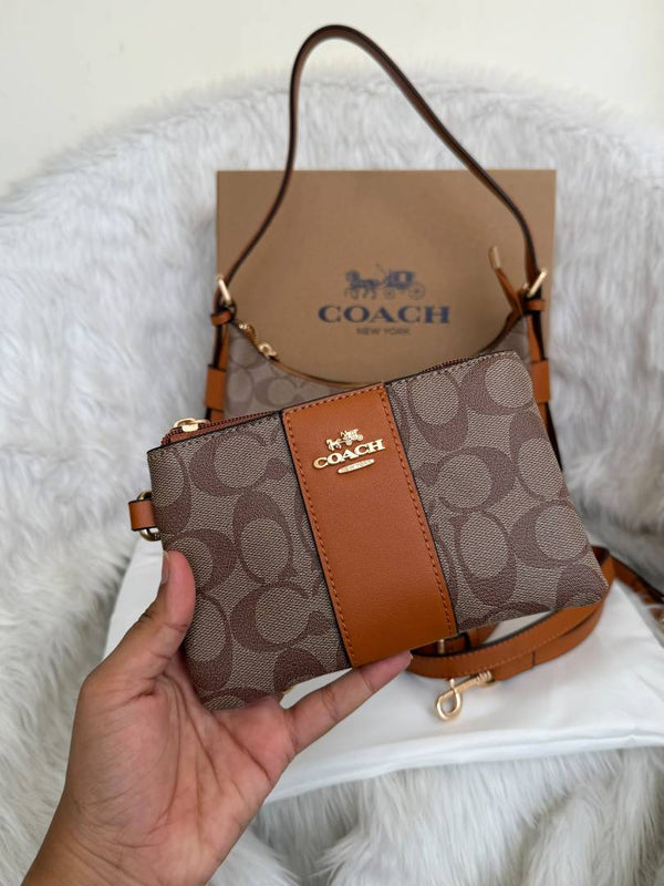 Coach 03 Laurel Hobo Shoulder Combo With Wristlet Wallet Original Box Packing