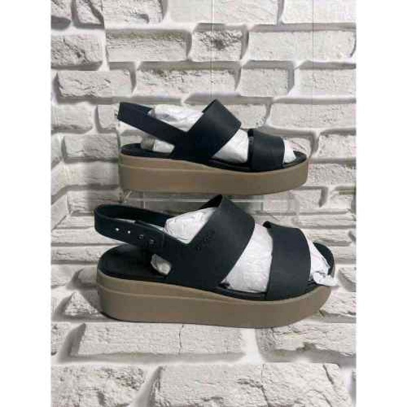 Crocs Womens Brooklyn Low Wedge Sandals
