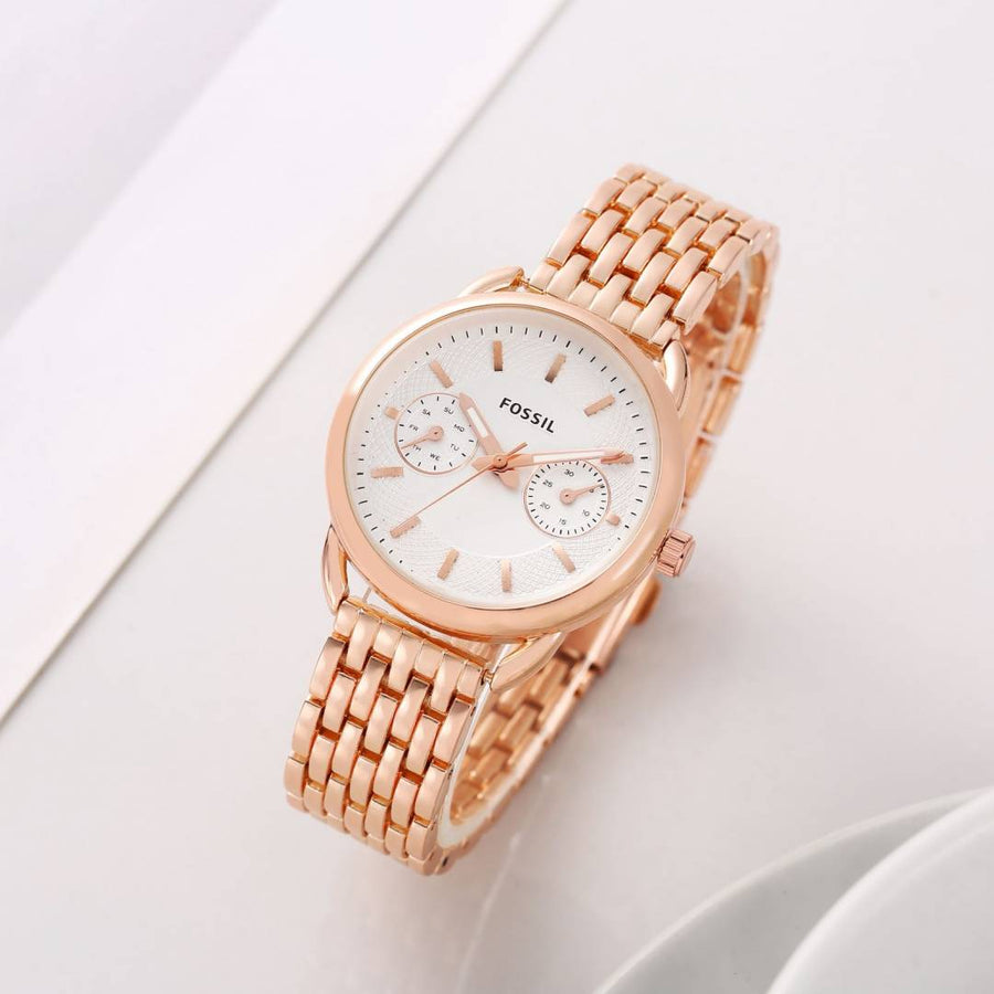 Fossil tailor multifunction Copper- White