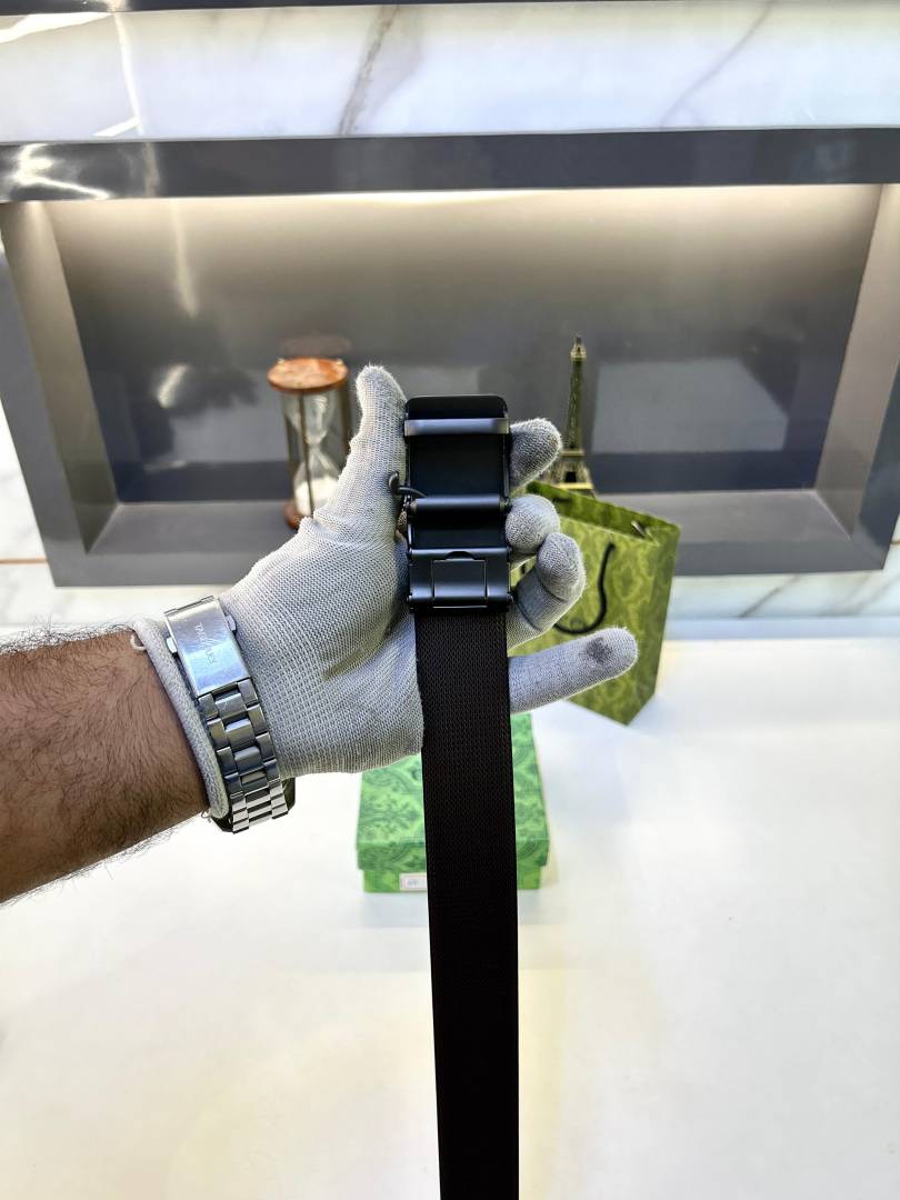 Gucci Auto Lock Black Belt Fa 473