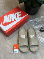Nike React X Rejuven8 Beige Black Slides