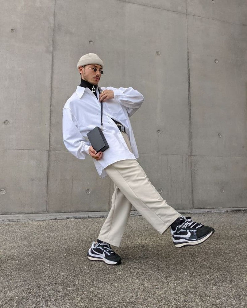 Nike Sacai X Vaporwaffle Black-White Fix 612