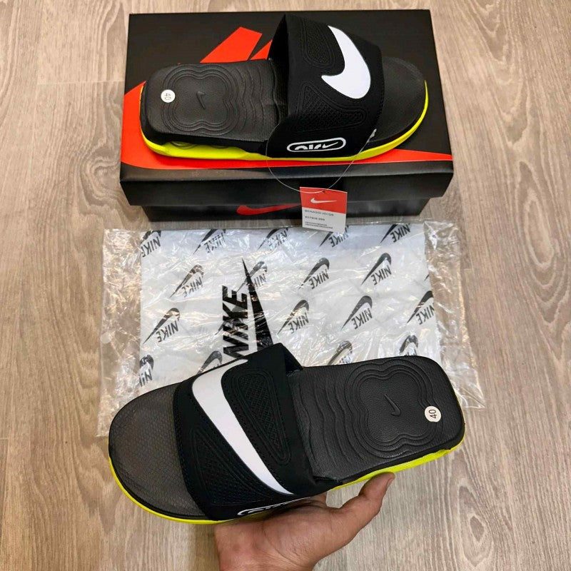 Nike Airmax Cirro Black White Neon Flip-Flop SE12