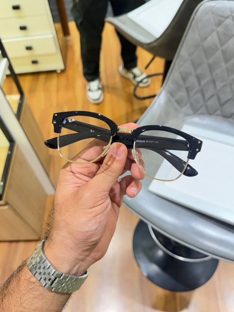 Ray-Ban 0504 gold plano