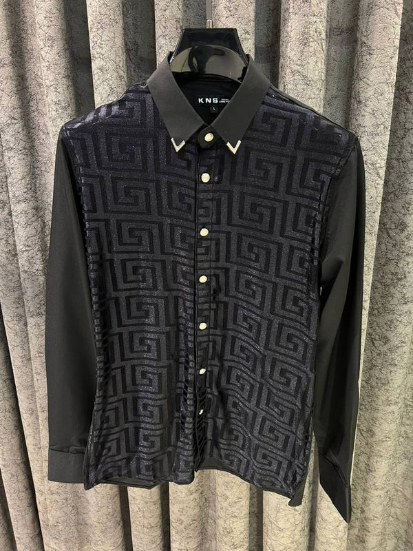 Versace IMPORTED STORE ARTICLE DIAMOND SHIRT