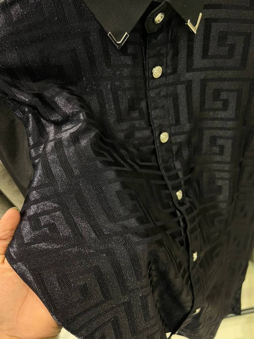 Versace IMPORTED STORE ARTICLE DIAMOND SHIRT