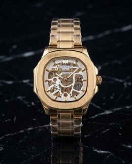 Patek Philipe Skeleton Automatic golden white