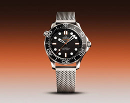 Omega Seamaster Diver 300 Automatic silver Black orange niddle