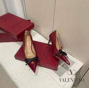 Valentino_Pump_Heel_Elegant_Womens_Wine_Patent_Leather_With_Black_Knot_With_OG_Box_&_Carry_Bag_933-V9_Wine