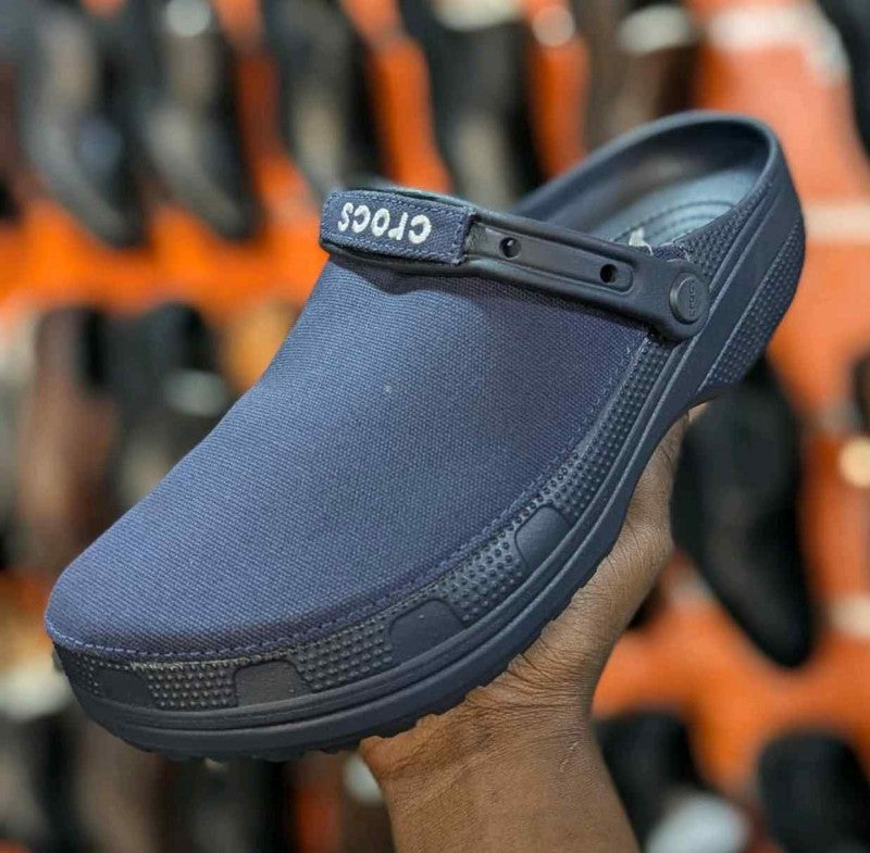 Crocs Classic Suede Crafted Clogs Navy Blue