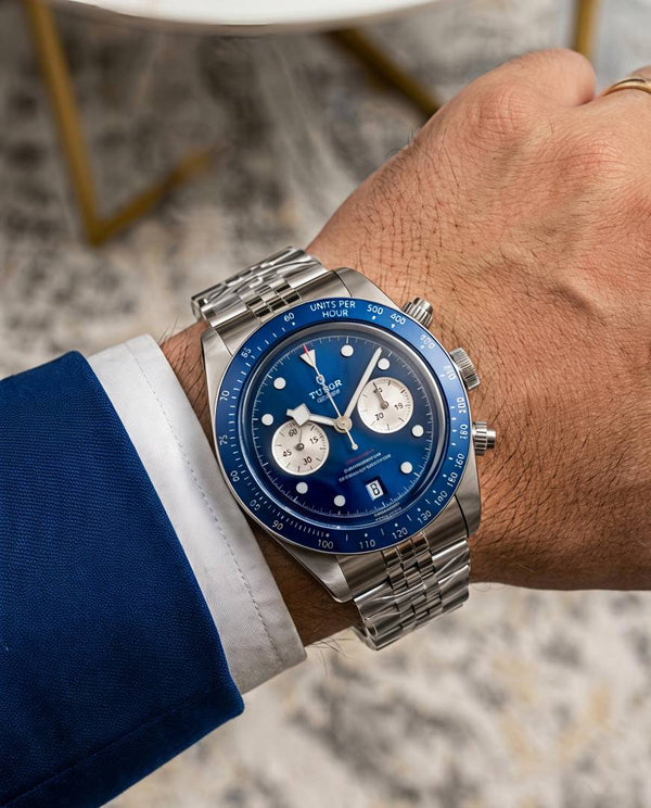 Tudor Black Bay Chrono silver blue