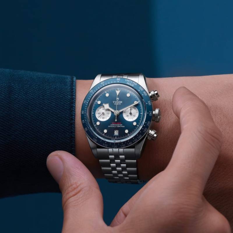 Tudor Black Bay Chrono silver blue