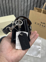 Coach Tabby 12 Mini Black Silver Crossbody With OriginalBox DustCover CarryBag
