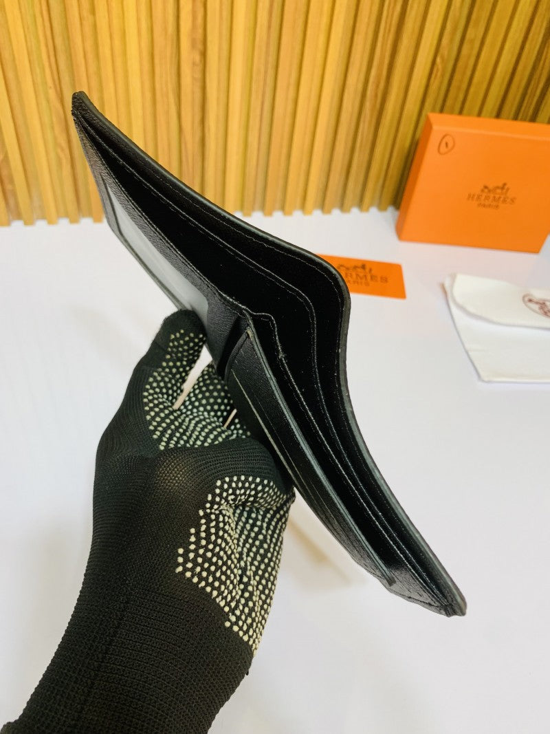 201 HERMEZ FULL BLACK PREMIUM QUALITY WALLET WITH BOX