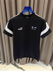 Pum_BMW Logo Round Neck T shirt Black