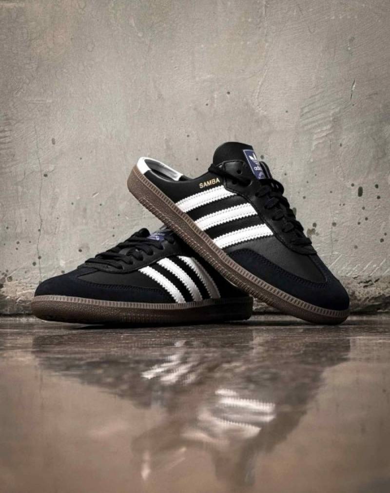 Adidas Samba Mule Black White 703