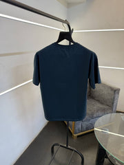 Dior Turkish imported drop shoulder over size imported round neck tshirt with patch logo c green sale