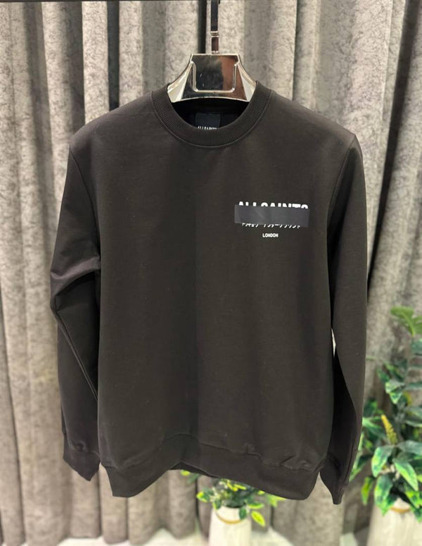 ALLSAINTS IMPORTED STORE ARTICLE SWEATSHIRT BLACK