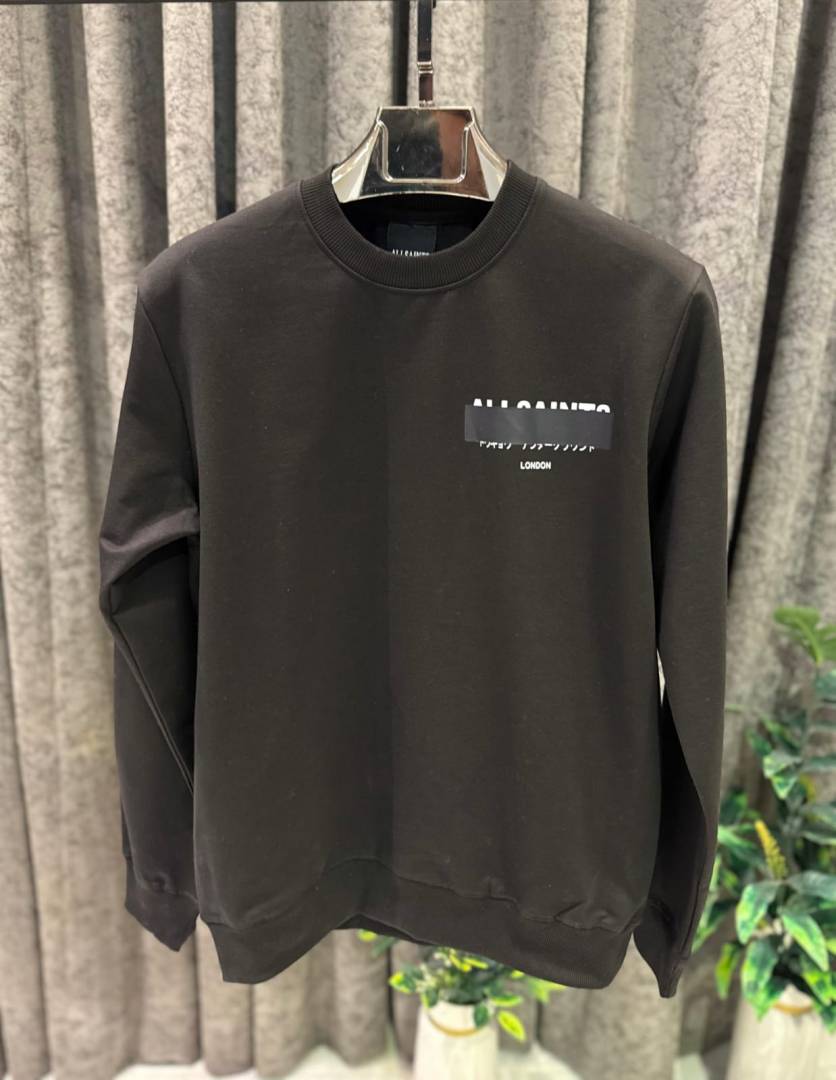 ALLSAINTS IMPORTED STORE ARTICLE SWEATSHIRT BLACK