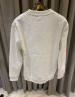 Christian Dio_Pocket Full Monogram Sweatshirt White