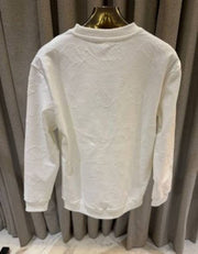 Christian Dio_Pocket Full Monogram Sweatshirt White