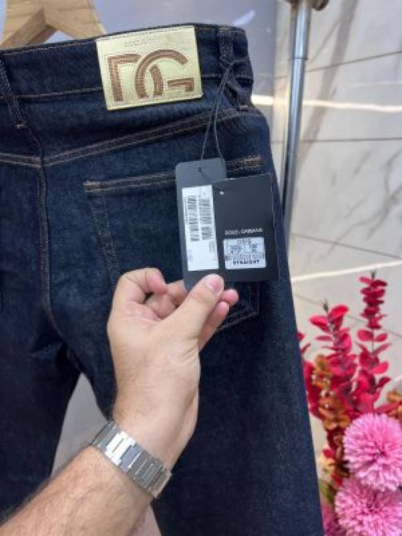 Dolce and gabban a raw wash premium imported stretchable lycra fabric straight fit denim with metal logo Sale Offer 3485