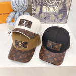 Louis Vuitton_Front_Logo_Biege_Monogram_Premium_Unisex_Cap_(With_Safety_Box)