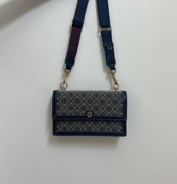 Tori Burch_T_Monogram_Jacquard_Highend_ShoulderBag_With_OriginalPacking