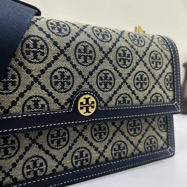 Tori Burch_T_Monogram_Jacquard_Highend_ShoulderBag_With_OriginalPacking