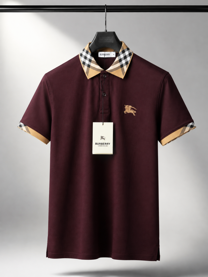 Burberry Premium Polo T-Shirt with OG Box Packaging 3015