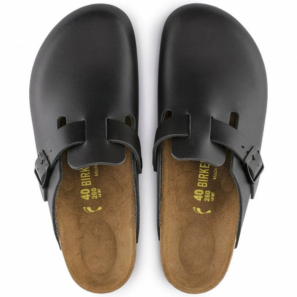 Birkenstock Boston Black Leather