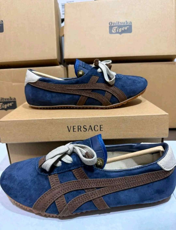 Onitsuka X Versace TAI CHI Sakura Suede Blue