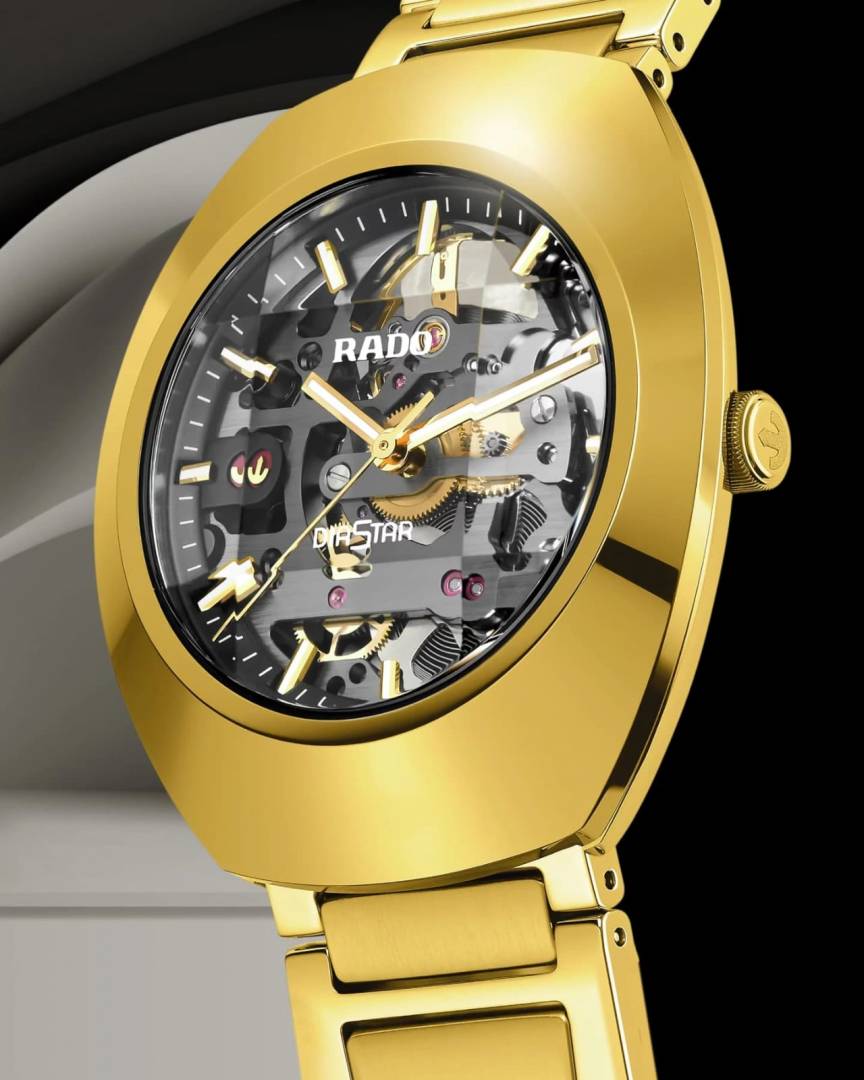 Rado gold Diastar skeleton Automatic
