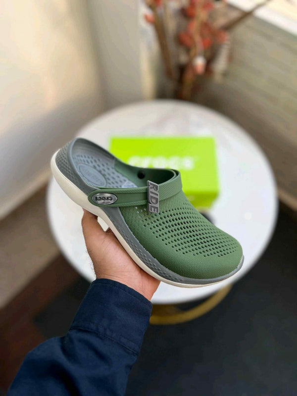 Crocs Lite Ride 360 Clogs Army Green Grey