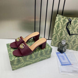 Gucci_Womens_Leather_Mid-Heel_Mules_With_OG_Box_&_Dust_Bag_Wine_8190-6A