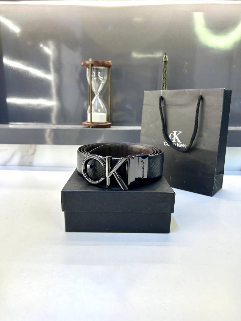 Ck_Calvin Full Black Reversible Belt Fa 428
