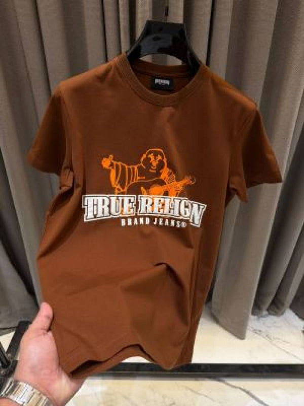 True Religion Round Neck T-shirt Brown