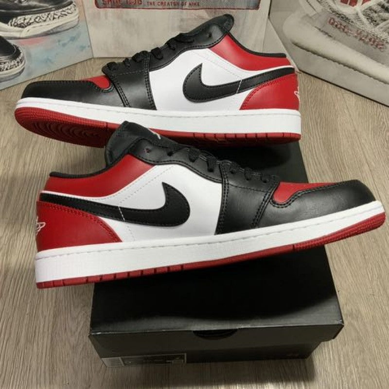 Nike Air Jordan 1 Low Bred Toe Semi UA