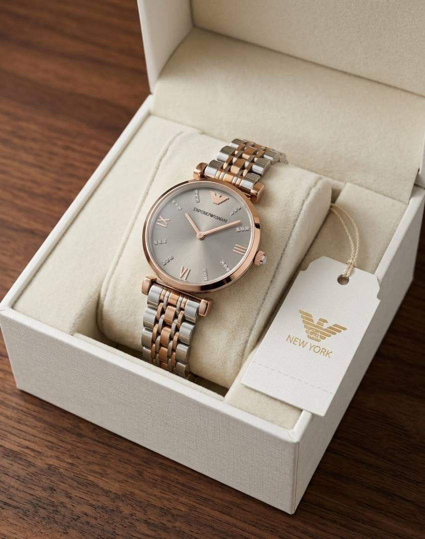 Armani Emporio Classic 2Ton Copper Grey