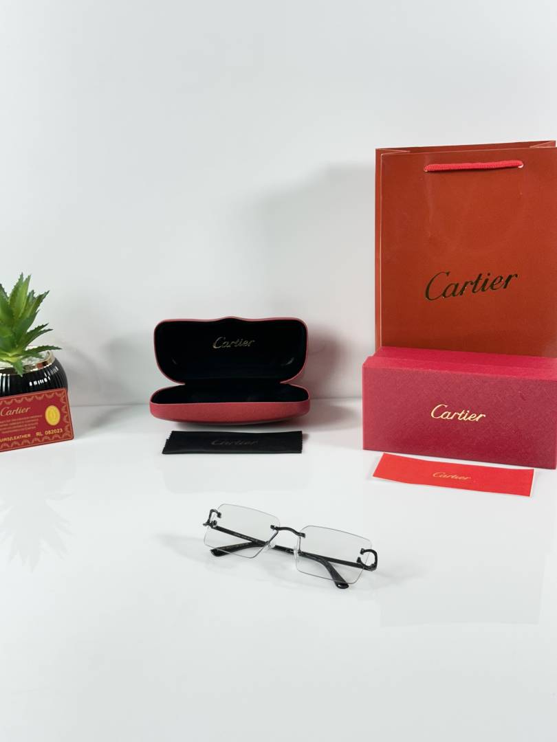 Cartier 1033 Black Day Night Color Changing Glass
