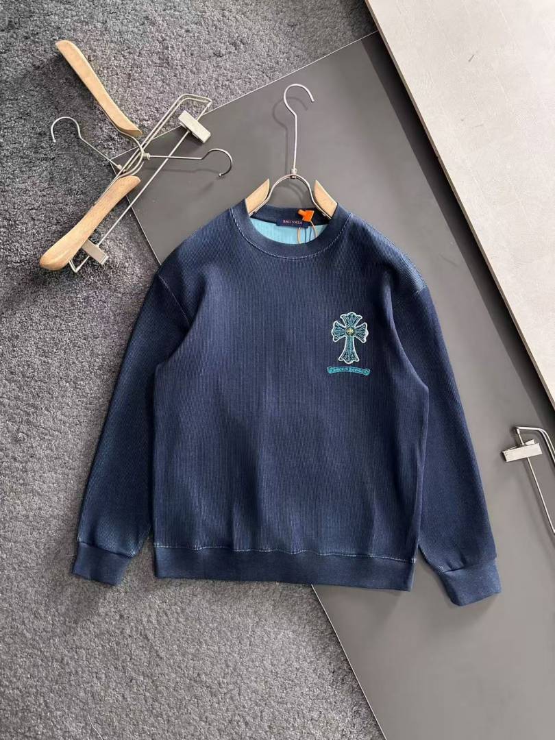 CHROME HEARTS IMPORTED SWEATSHIRT STORE ARTICLE NAVY BLUE