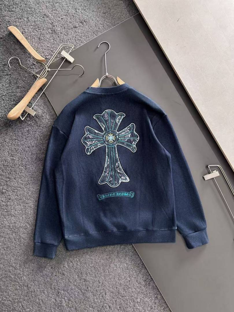 CHROME HEARTS IMPORTED SWEATSHIRT STORE ARTICLE NAVY BLUE