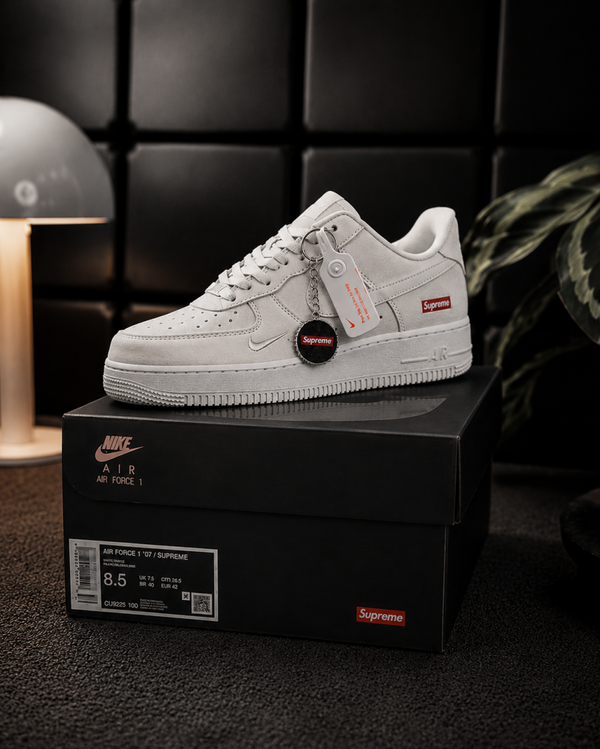 Nike AIRFORCE 1 LOW X SUPREME BEIGE SUEDE
