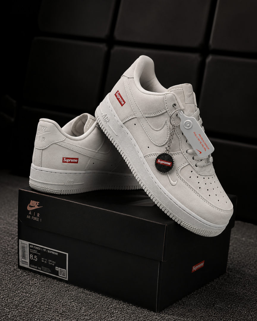 Nike AIRFORCE 1 LOW X SUPREME BEIGE SUEDE
