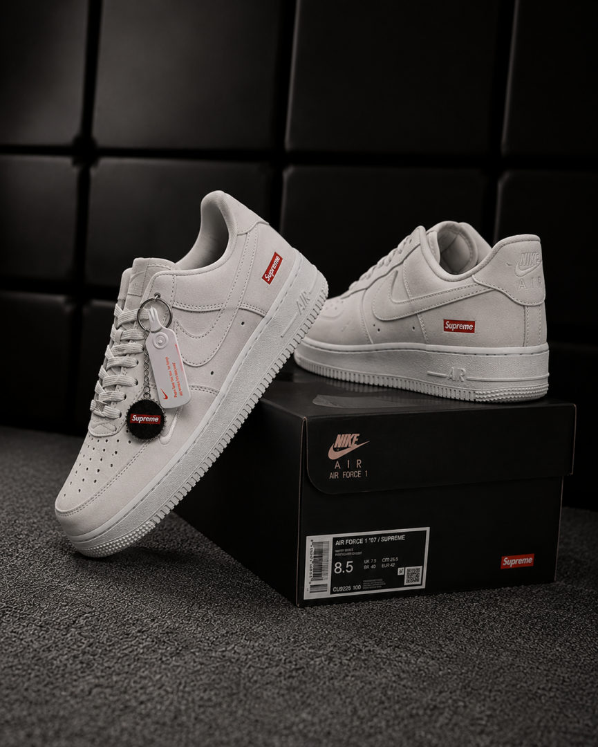 Nike AIRFORCE 1 LOW X SUPREME BEIGE SUEDE