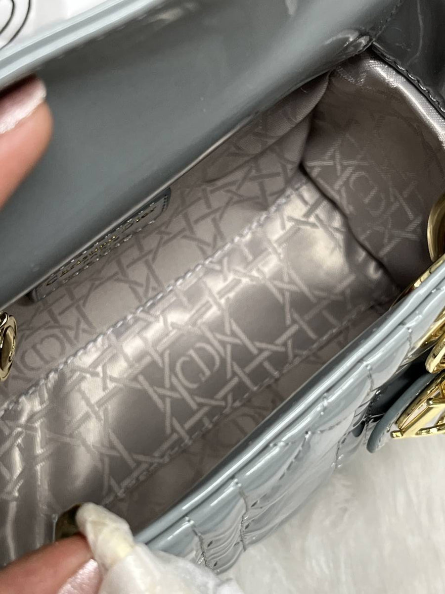 Dior_Lady_Mini_Patent_Leather_With_OriginalBox_DustCover_2LongBelt-Chain-And-Leather_StarCharm_Ribbon_Highend