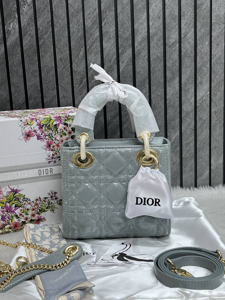 Dior_Lady_Mini_Patent_Leather_With_OriginalBox_DustCover_2LongBelt-Chain-And-Leather_StarCharm_Ribbon_Highend