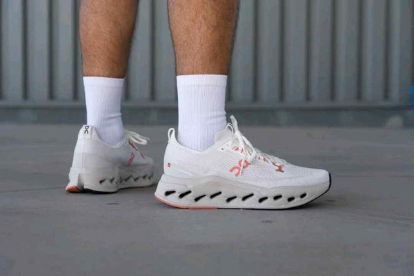 On Cloudsurfer Max Ivory White Salmon 348
