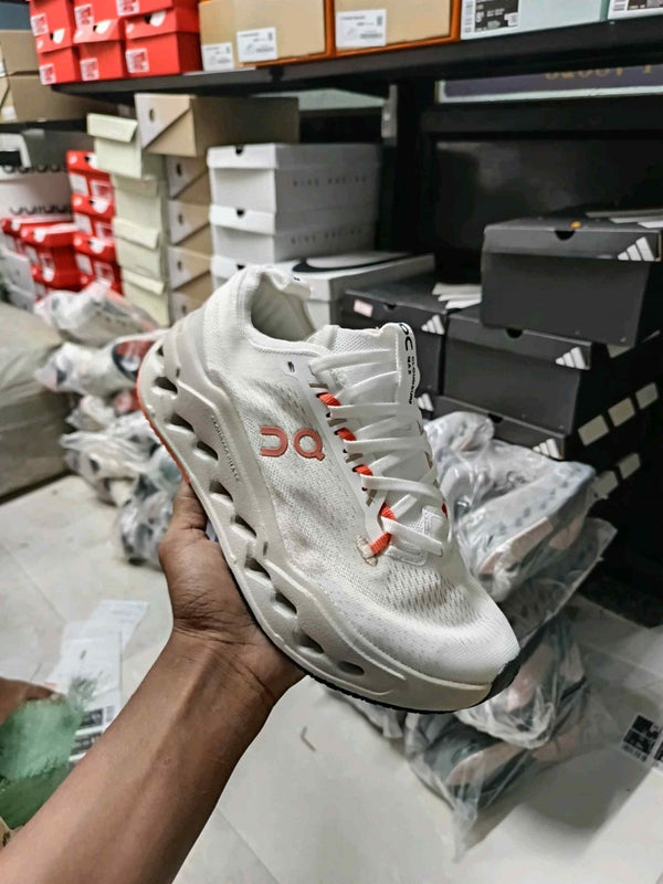 On Cloudsurfer Max Ivory White Salmon 348